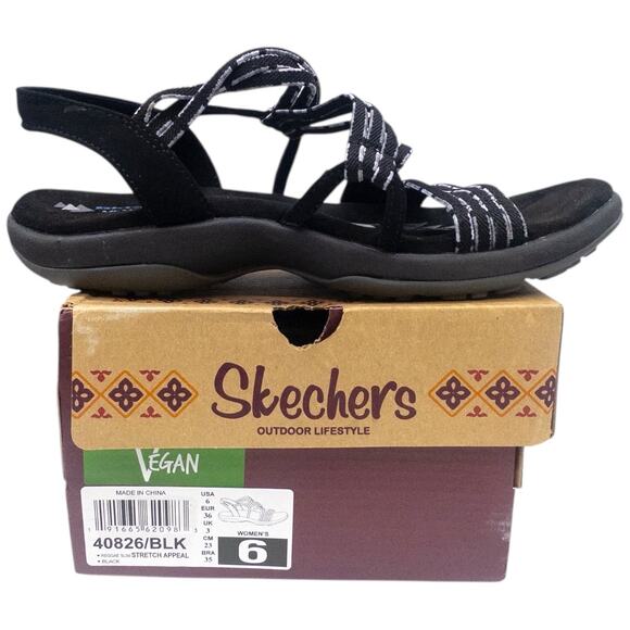 Skechers Reggae Slim Stretch Appeal Sandals Women's Size 6 - Picture 2 of 6